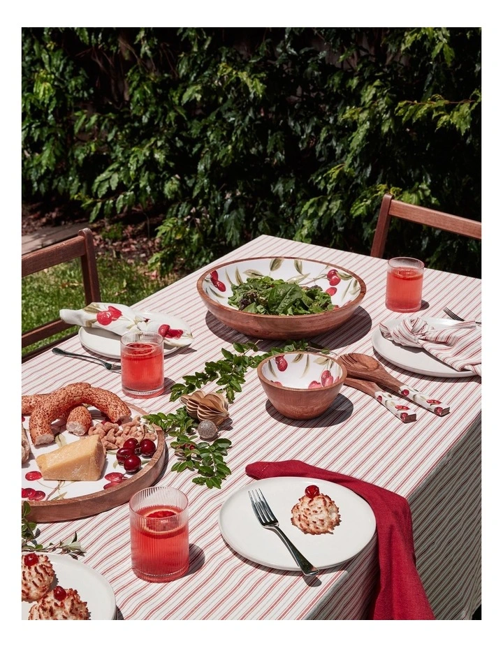 Carol Red Stripe Napkin Set of 4 45x45cm image 3