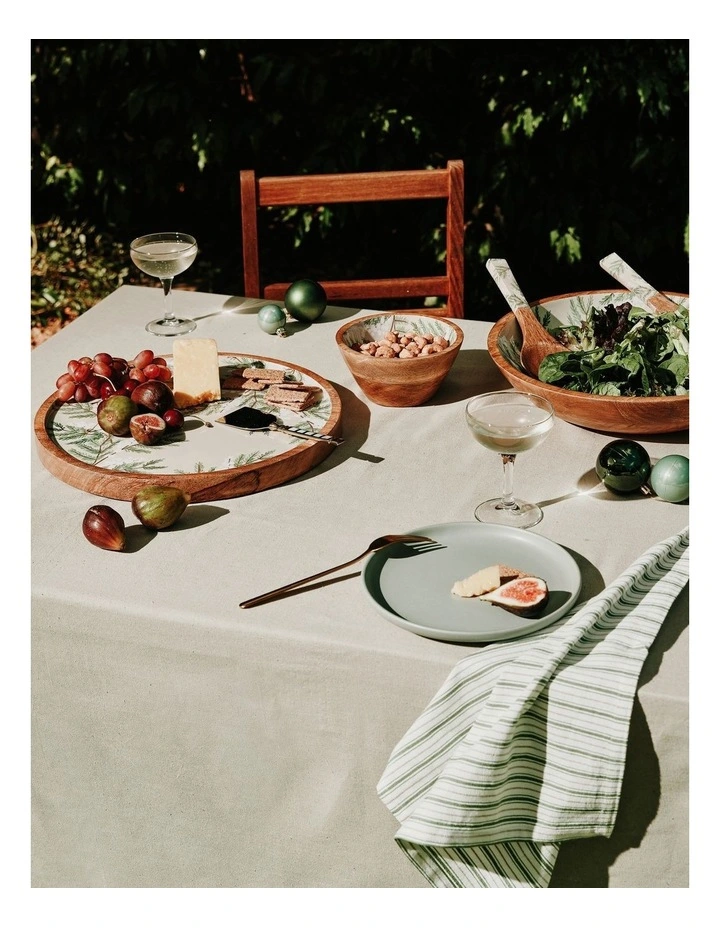Carol Stripe Napkin Set of 4 in Green image 2