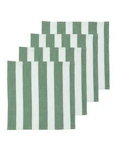 Hemingway Napkins 4 Pack in Green