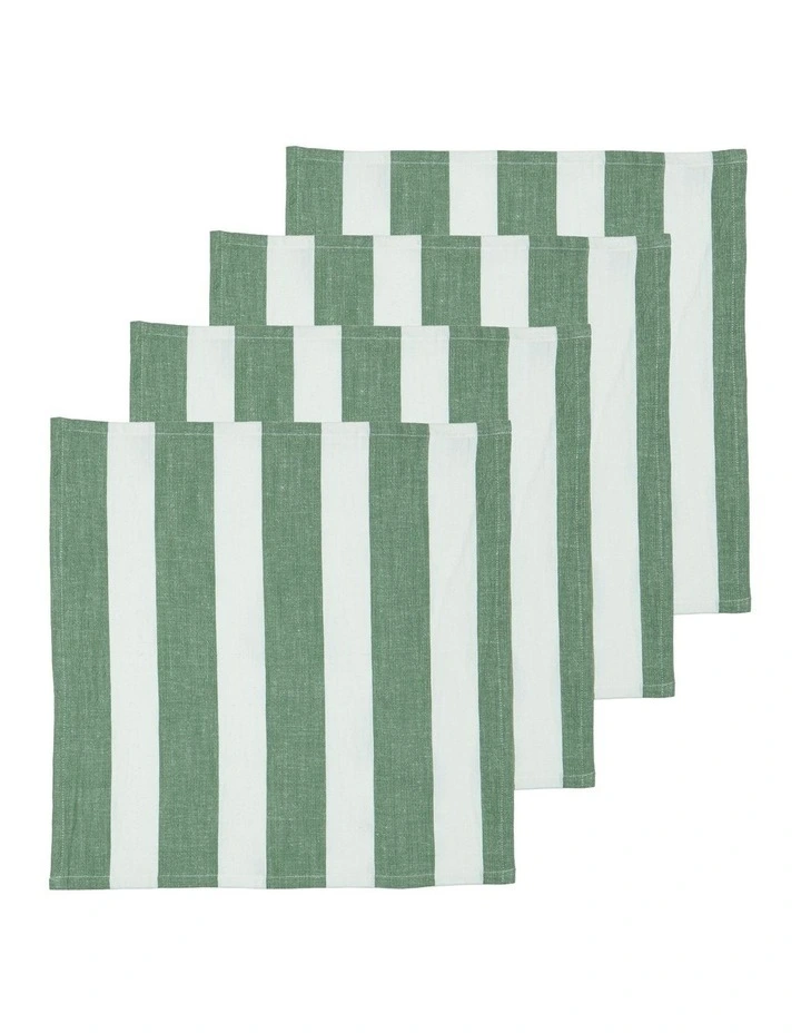 Hemingway Napkins 4 Pack in Green image 1