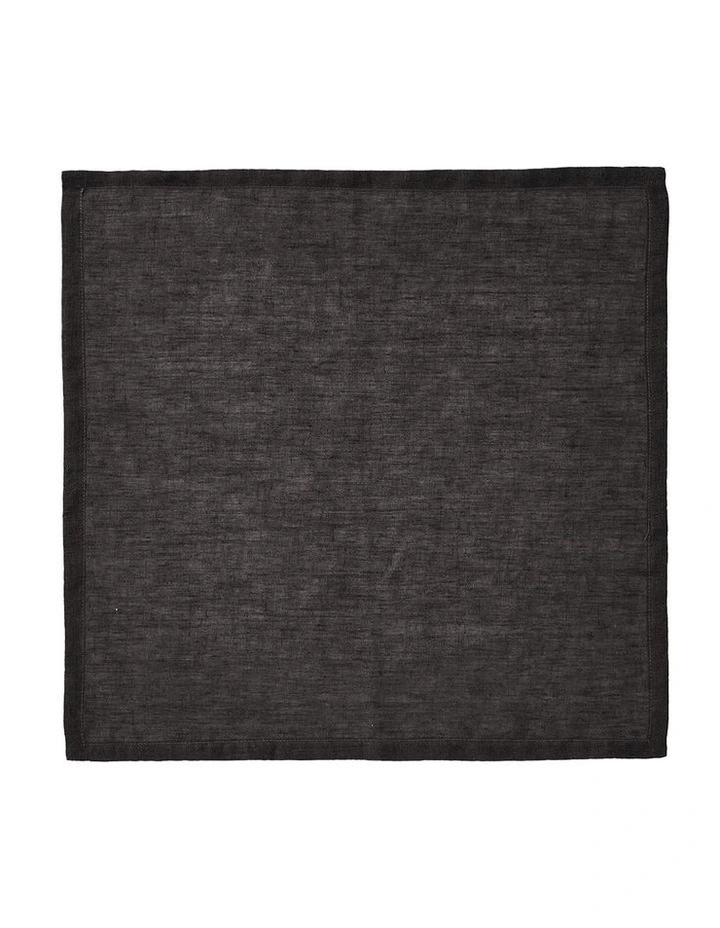 Nimes Washed European Linen Napkin Set of 4 in Magnet image 2