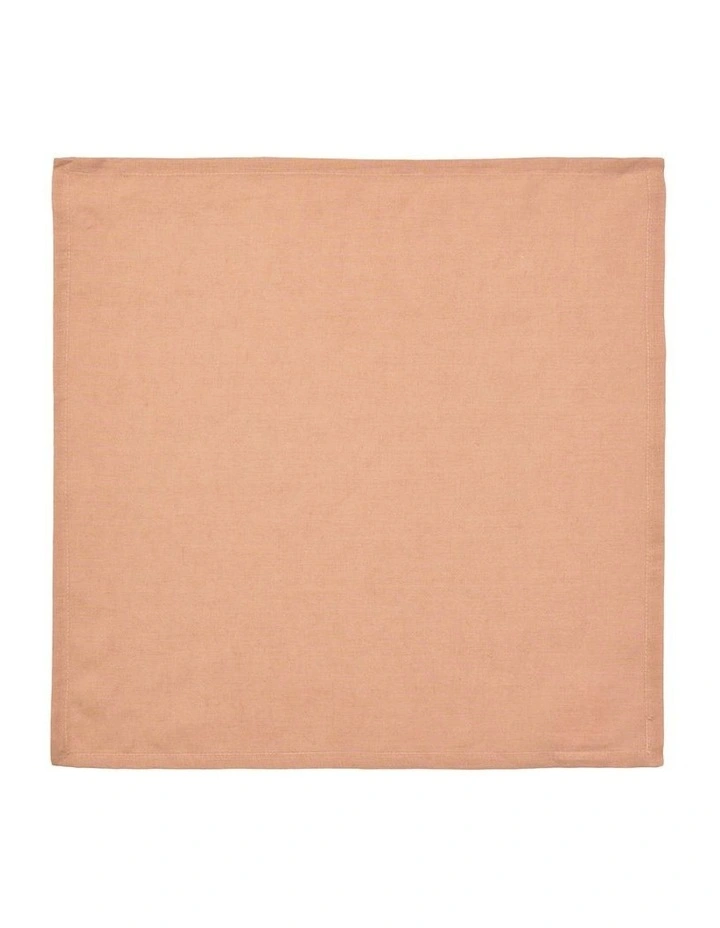 Nimes Washed European Linen Napkin Set 4 Pieces in Clay image 2