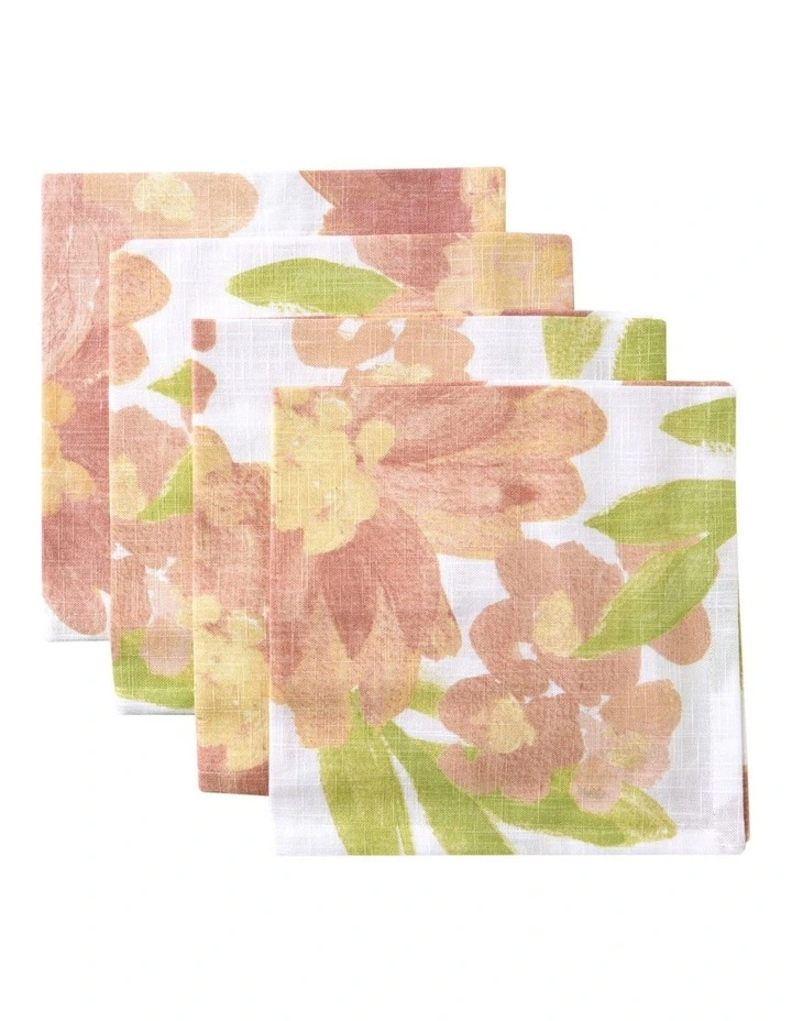 Rosie Large Floral Napkin Set 45x45cm image 1