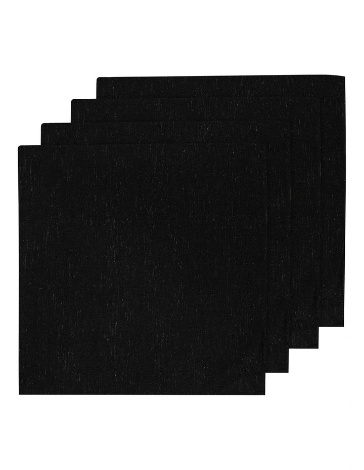 Seno Napkins 4 Pack in Black image 1