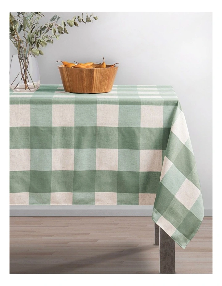 Orla Tablecloth 150x300cm in Green image 1