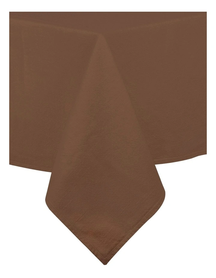 Oxford Tablecloth 150x300cm in Brown image 1