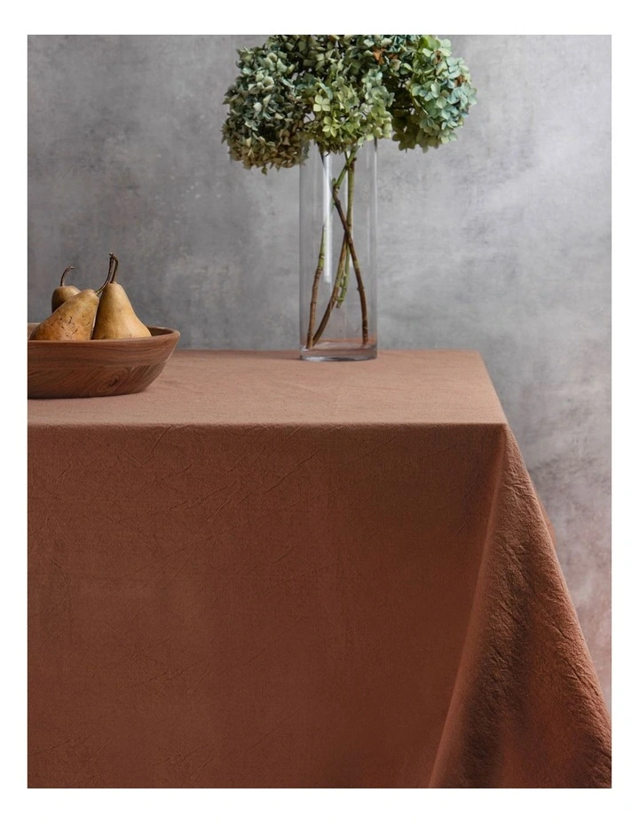 Oxford Tablecloth 150x300cm in Brown image 2