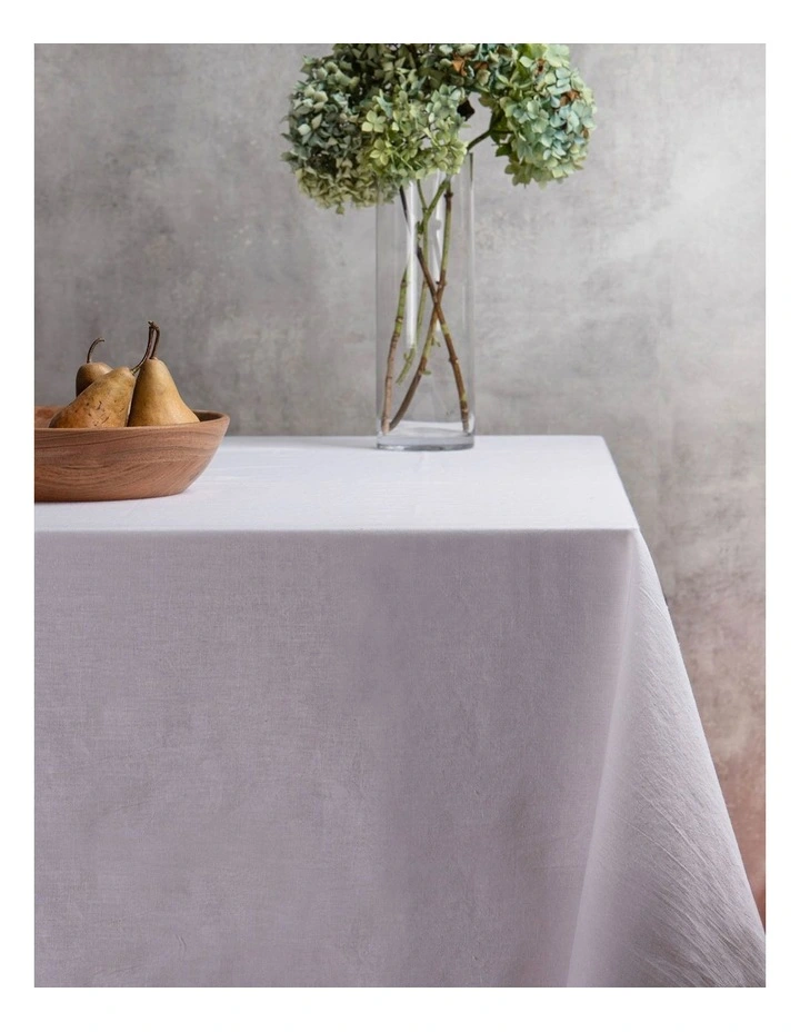 Oxford Tablecloth 150x300cm in White image 2