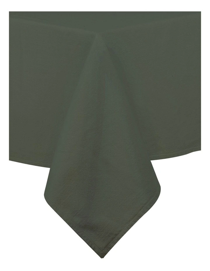 Oxford Tablecloth 150x230cm in Moss image 1
