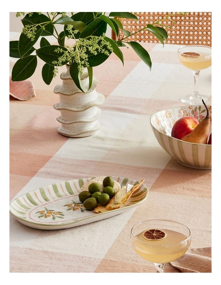 Heidi Rust Check Tablecloth 150x300cm image 2