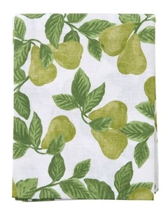 Pear Tree Green Tablecloth 150x230cm
