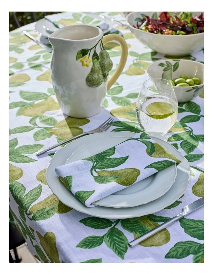 Pear Tree Green Tablecloth 150x230cm image 2
