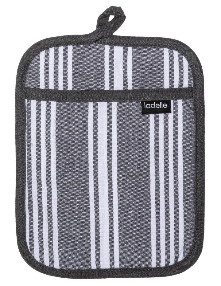 Eco Stripe Kitchen Accessories Promo Pack in Slate Grey image 3