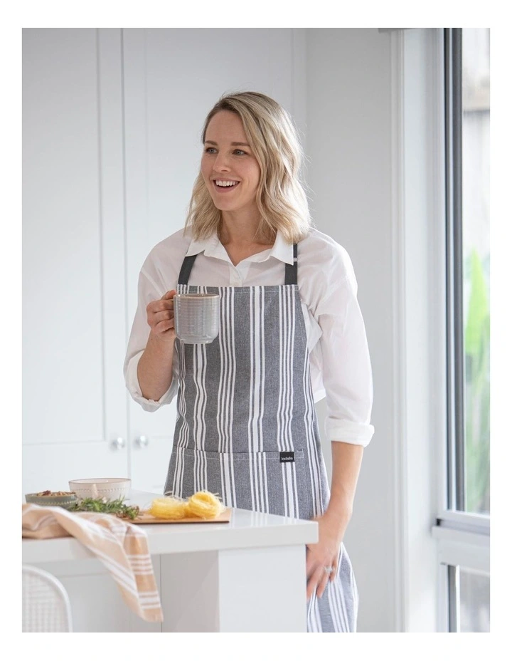 Eco Stripe Kitchen Accessories Promo Pack in Slate Grey image 4