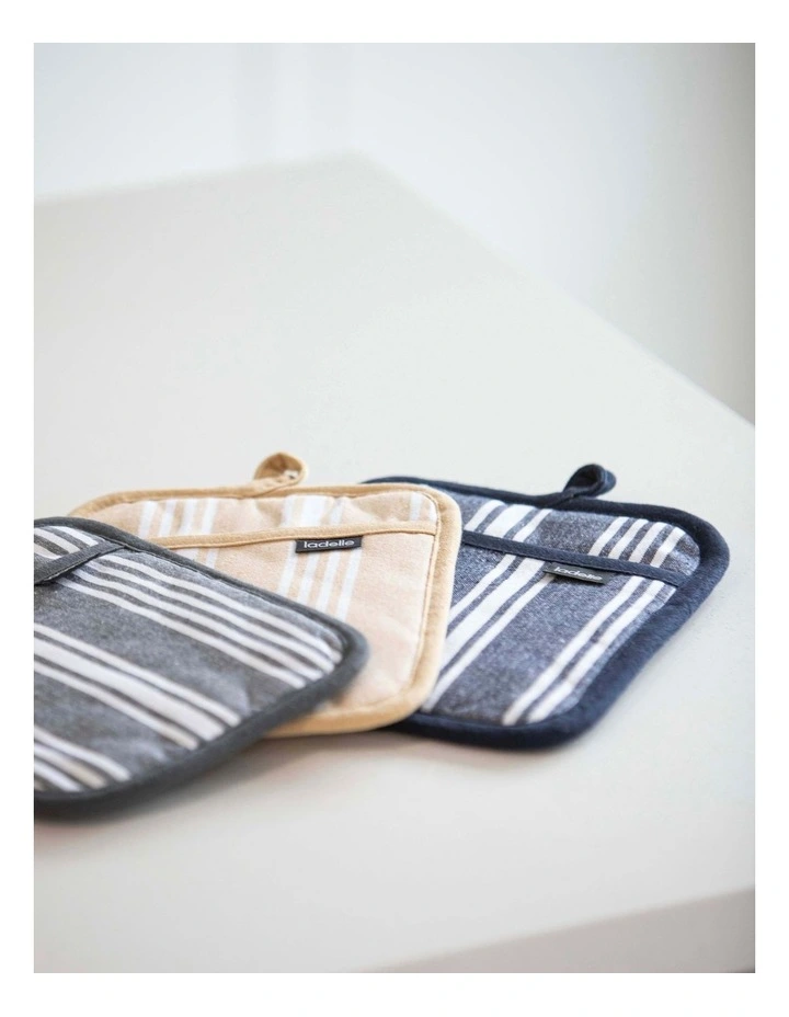 Eco Stripe Kitchen Accessories Promo Pack in Slate Grey image 5