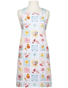 Capri Apron in White