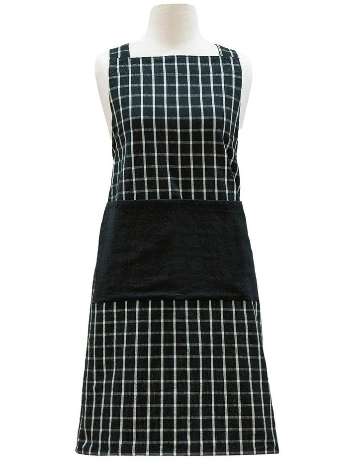 Hemingway Crossback Apron in Black image 1