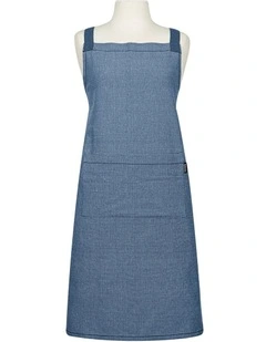 Eco Recycled Apron in Blue