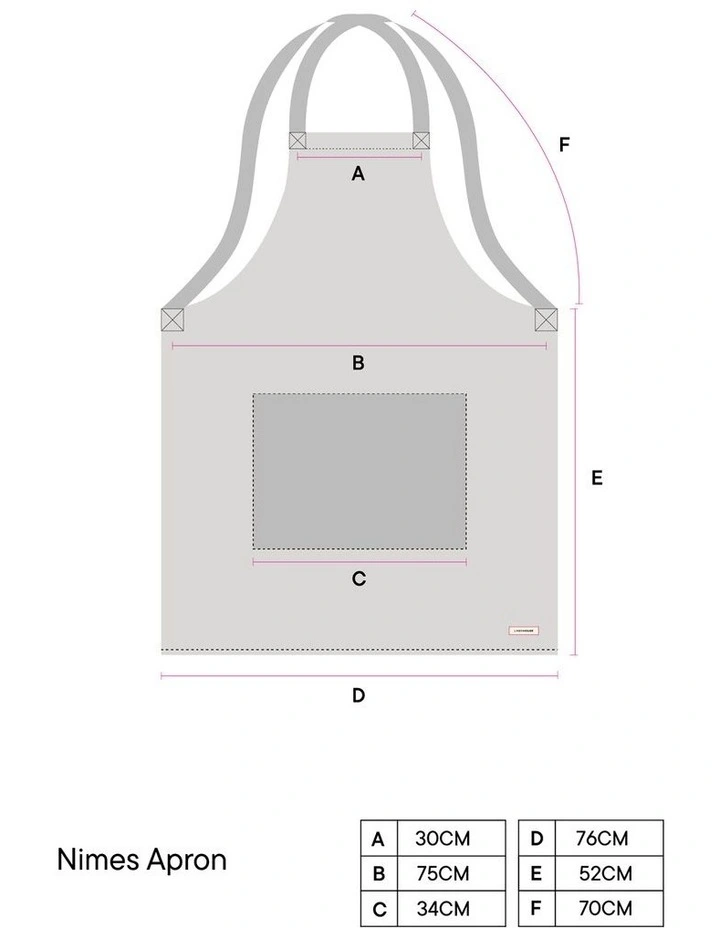 Nimes Washed European Linen Apron in Magnet image 6