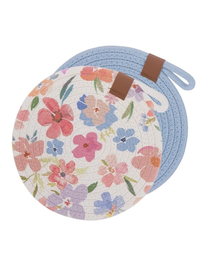 Camille Flower 2pk Trivet image 1