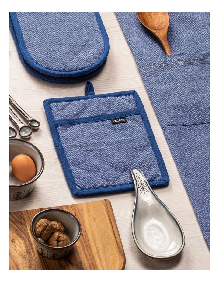 Eco Recycled Pot Holder 2 Pack in Royal image 2