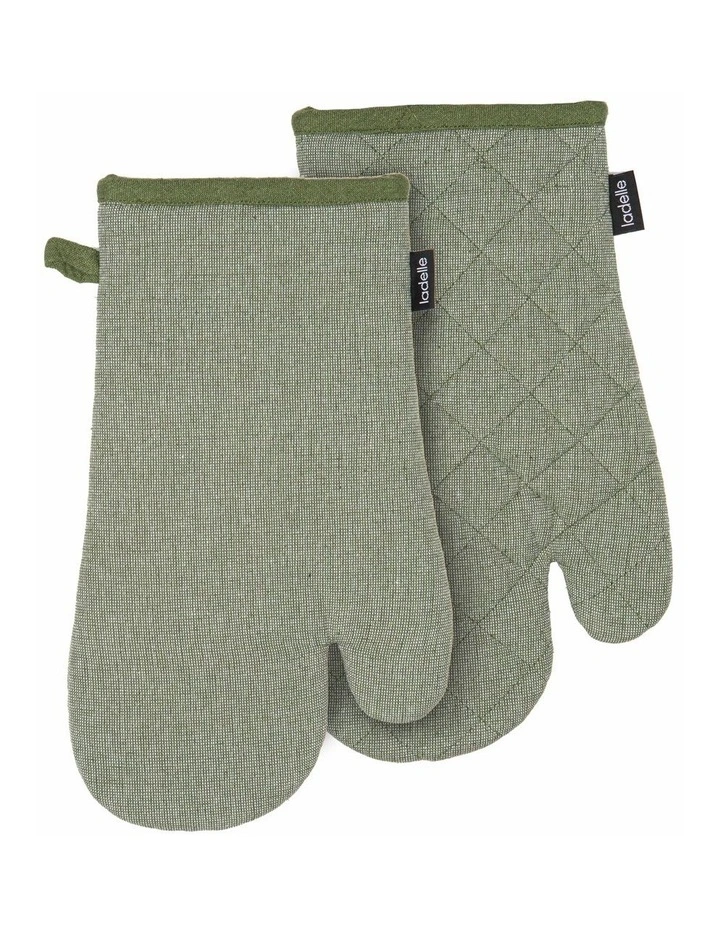Eco Recycled 2 pack Oven Mitt in Green image 1