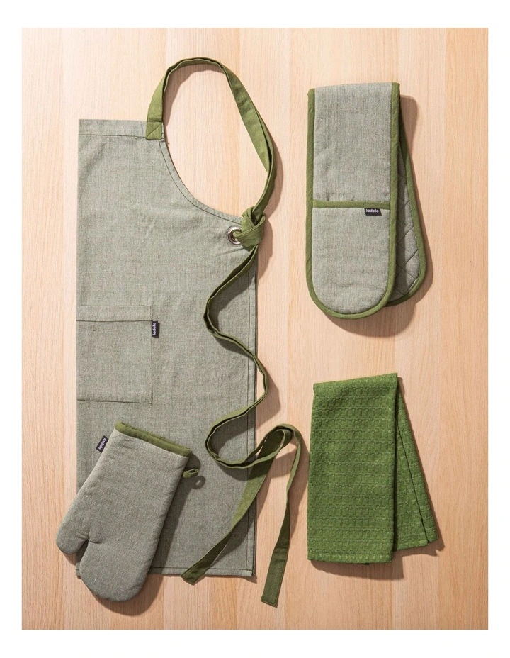Eco Recycled 2 pack Oven Mitt in Green image 2
