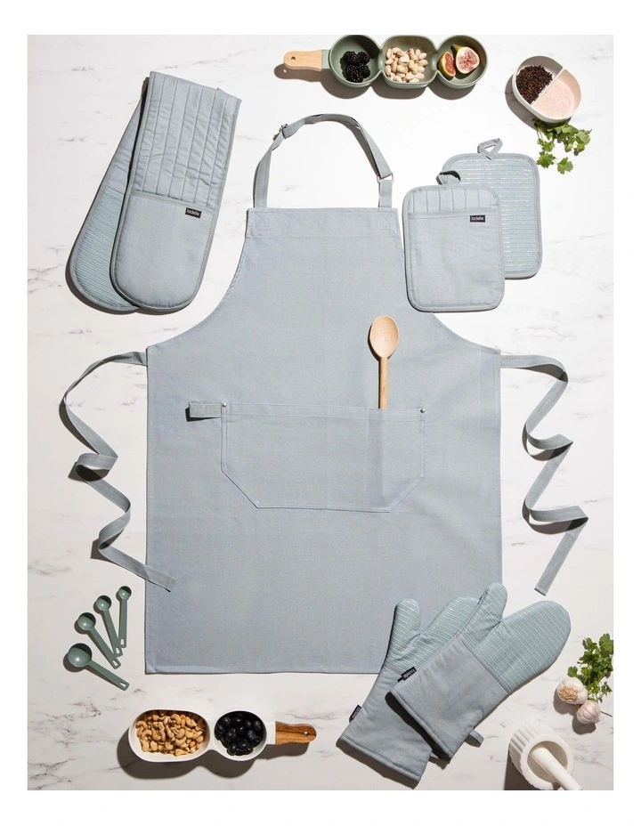 Lennox Double Oven Mitt in Sea Mist image 2