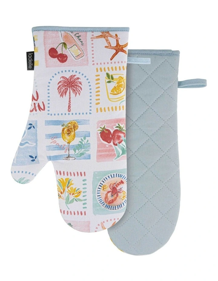 Capri Oven Mitt 2 Pack in Multi image 1