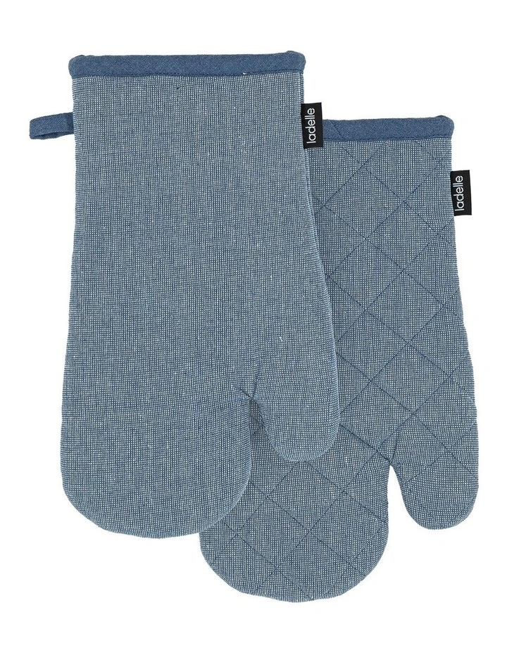 Eco Recycled Oven Mitt 2 Pack in Blue image 1