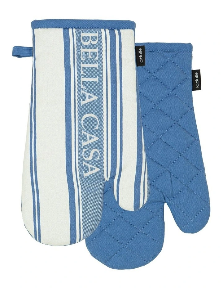 Bella Casa Blue 2pk Oven Mitt image 1