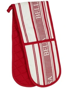 Bella Casa Red Double Oven Mitt