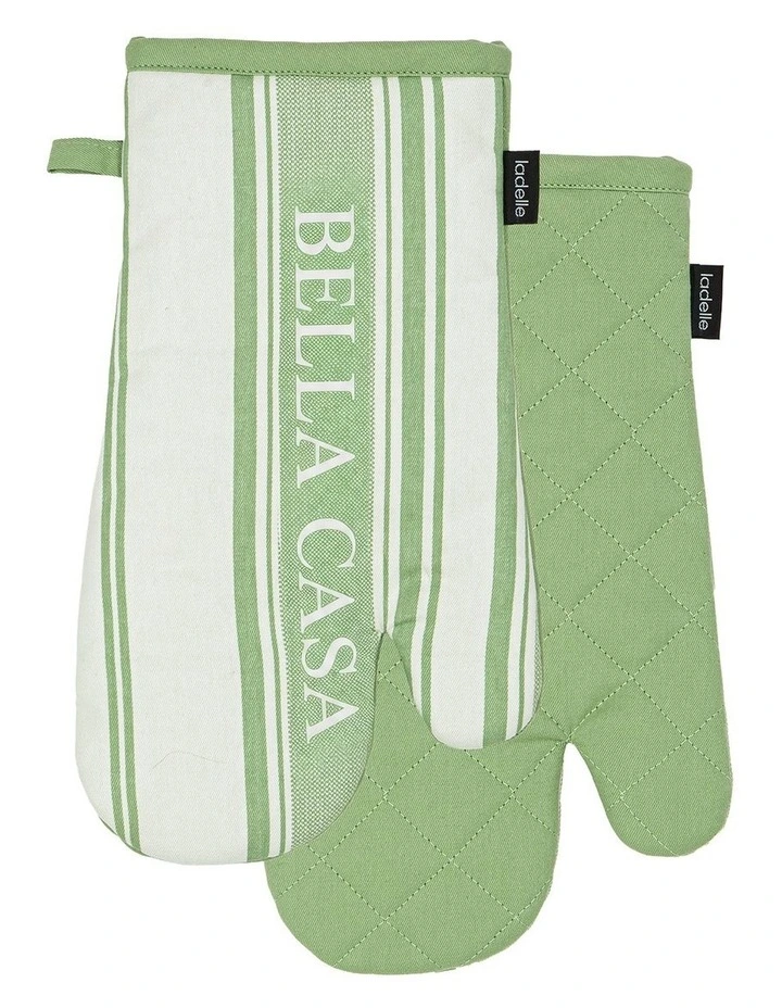 Bella Casa Sage 2pk Oven Mitt image 1