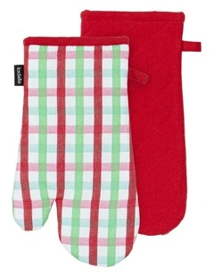 Christmas Weave 2pk Oven Mitt