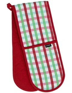 Christmas Weave Double Oven Mitt
