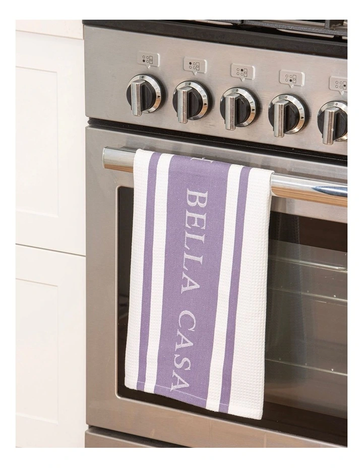 Bella Casa Kitchen Towel 2 Pack in Lilac image 2