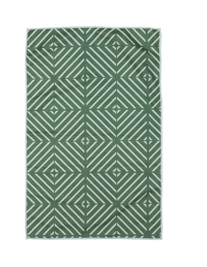 Benton Kitchen Towel Green 4 Pack in Green image 2