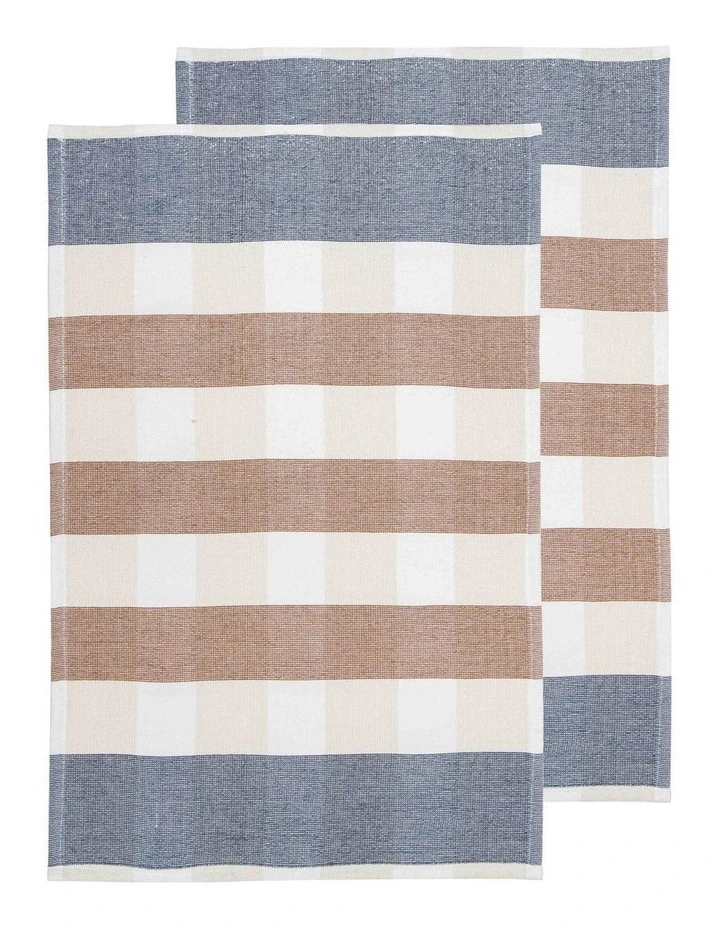 Bailie Terry Kitchen Towel 2 Pack in Terracotta image 1