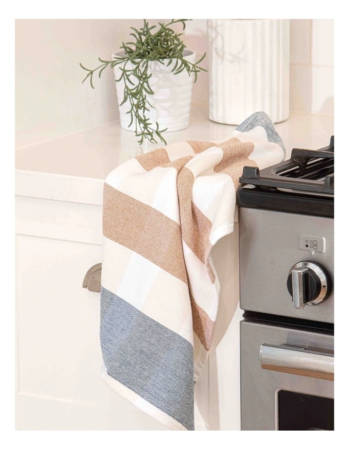 Bailie Terry Kitchen Towel 2 Pack in Terracotta image 2