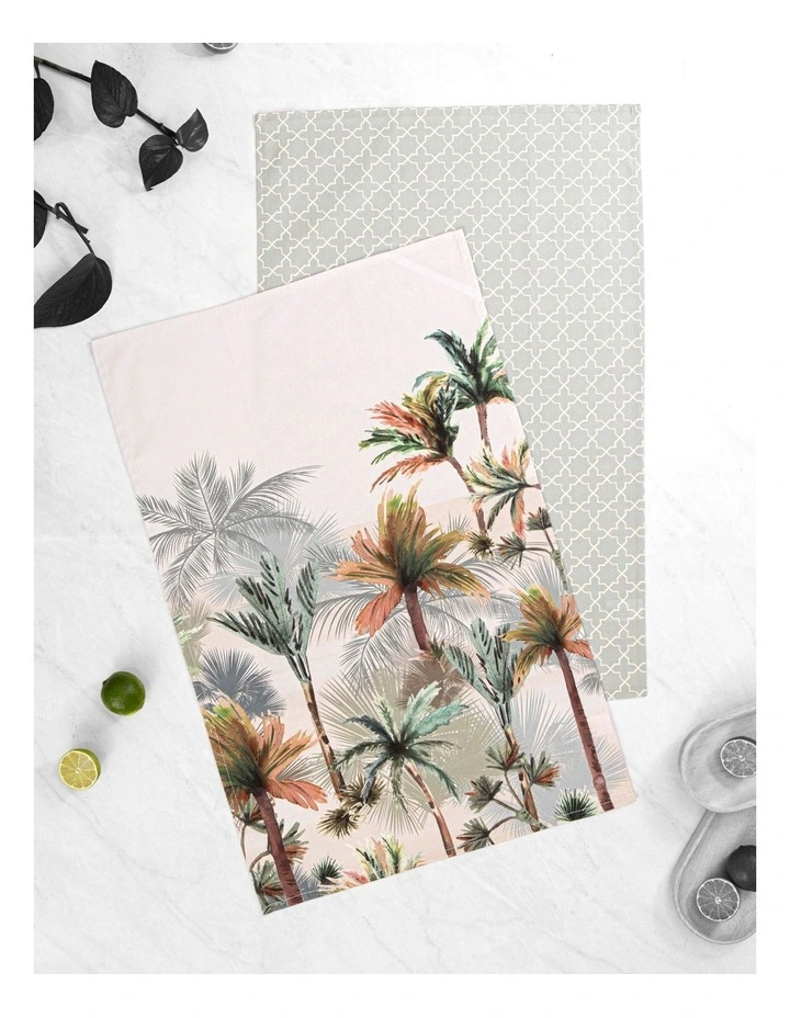 Palms 2pk Kitchen Towel image 2