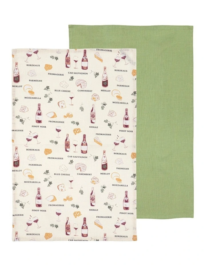 Entertain 2pk Kitchen Towel image 1