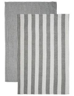Maison Charcoal 2pk Kitchen Towel