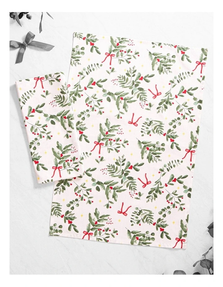 Christmas Foliage 2pk Kitchen Towel image 2