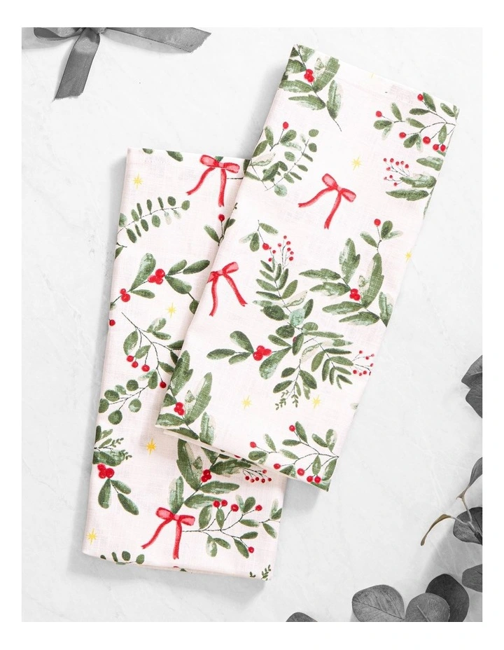 Christmas Foliage 2pk Kitchen Towel image 3