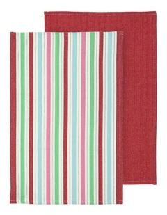Christmas Weave Brick 3pk Kitchen Towel