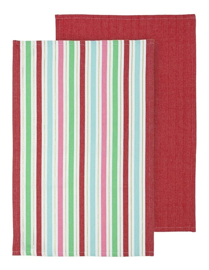 Christmas Weave Brick 3pk Kitchen Towel image 1
