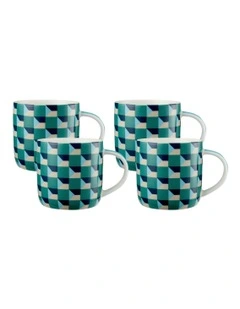 Syracuse Mug 480ml Set of 4 Gift Boxed in Navy