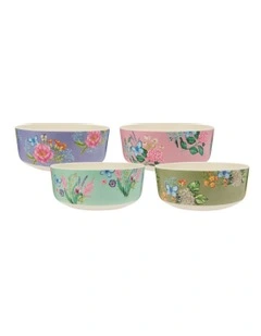 Botanica Melamine Bowls 16x6.5cm Set of 4 in Multi
