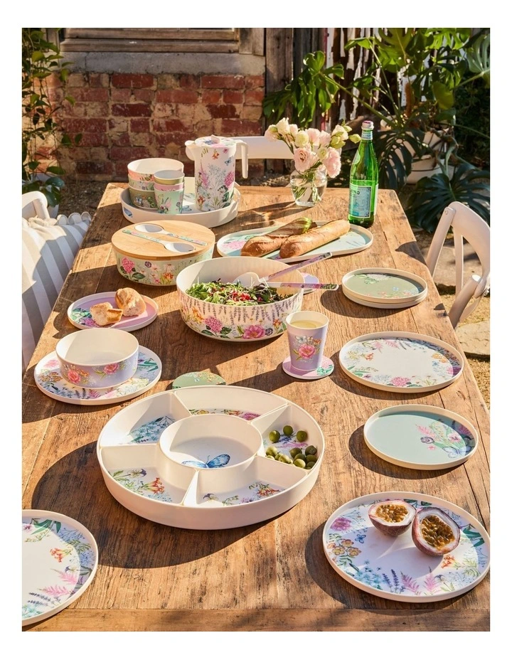 Botanica Melamine Plate 20x2cm Set of 4 in Multi image 6
