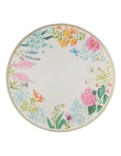Botanica Melamine Plate 25.5x2 cm Set of 4 in Multi